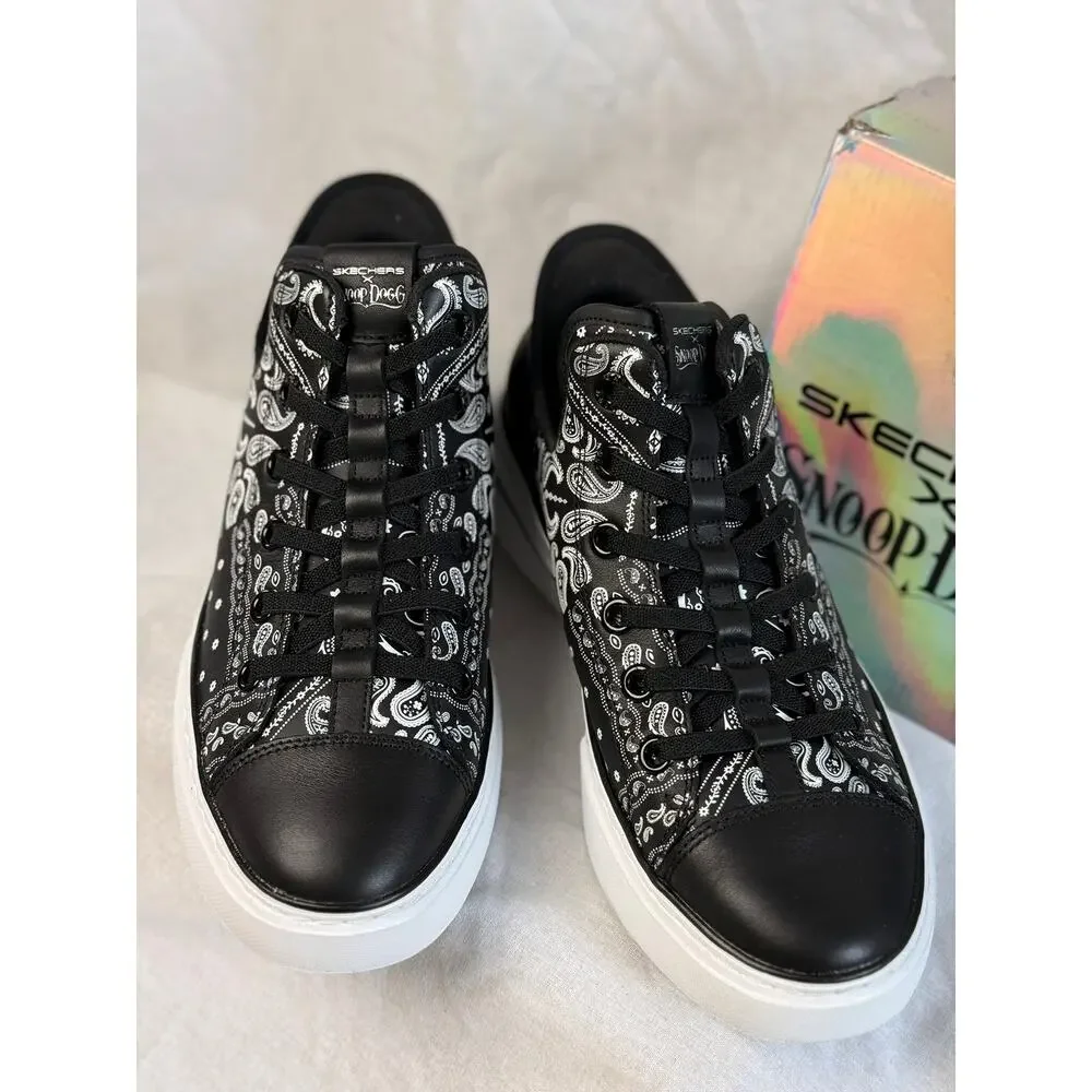 Skechers x Snoop Dogg Slip-ins Snoop One Double G Black Paisley Sneakers Women's